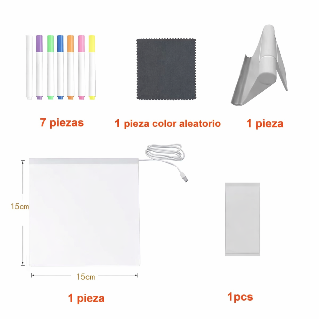 Tableta de dibujo LED para niños