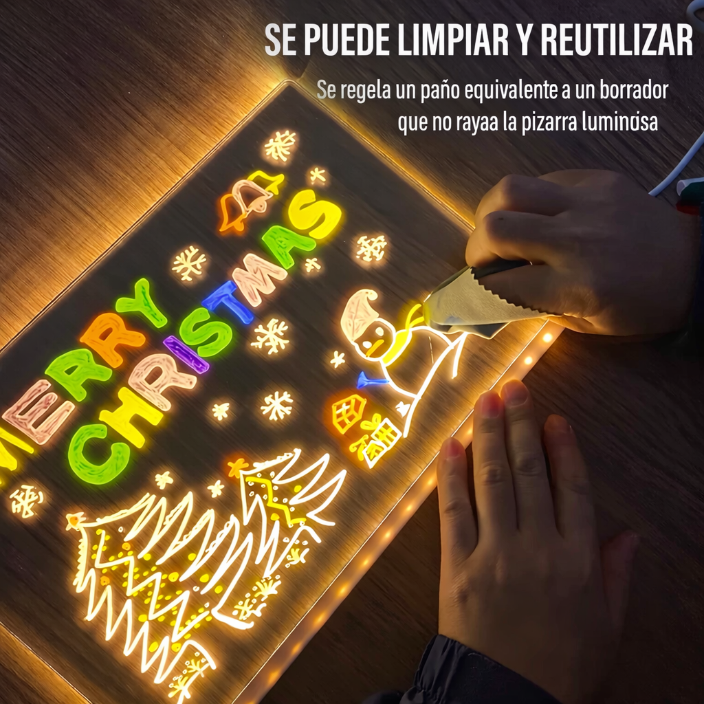 Tableta de dibujo LED para niños