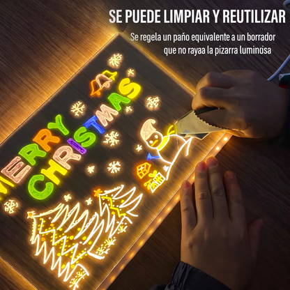 Tableta de dibujo LED para niños