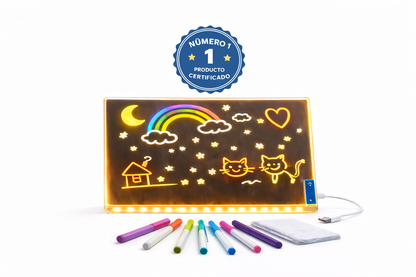 Tableta de dibujo LED para niños