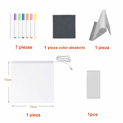 Tableta de dibujo LED para niños