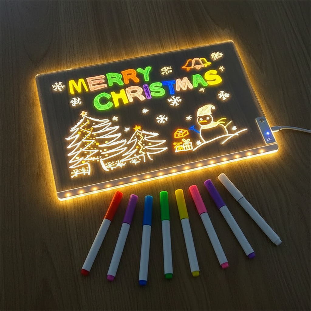 Tableta de dibujo luminosa para niños